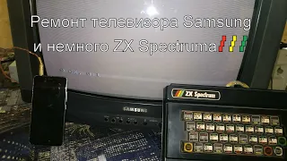 Ремонт ТВ Samsung CK-5085ZBR с помощью ZX Spectruma Часть І