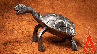 Blacksmithing - Making a tortoise (THAK chess set challenge 2020)