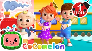 Choo Choo Train Colors Dance | Little Angel & Cocomelon Nursery Rhymes