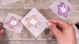 CHANGE Your Stamps! How to Colour Vellum. Use What You Have Card Making