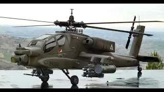 AH 64D Apache Longbow start up and departure HD - Attack helicopter operations