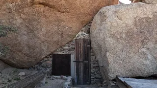 One Man Castle Built Under Massive Boulders