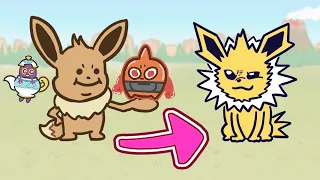 【Full】Eevee evolving into Jolteon（Full screen recommended）