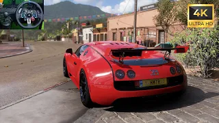 BUGATTI VEYRON Forza Horizon 5 Logitech G29 Stering Wheel + Shifter Game Play