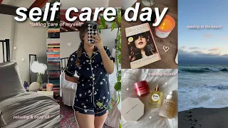 SELF CARE DAY💌: treating myself, romanticizing life, sephora haul, pamper routine & beach day!