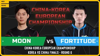 WC3 - [NE] Moon vs Fortitude [HU] - Finals - China-Korea-European Championship