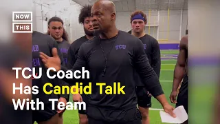 TCU Football Coach Gives Talk on Consent & Accountability to Team