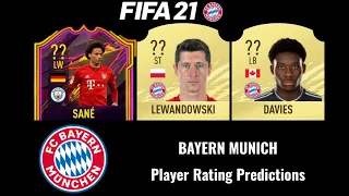 FIFA 21 Bayern Munich Overall Predictions | ft. Sane, Lewandowski, and Davies