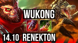 WUKONG vs RENEKTON (TOP) | 6 solo kills, 42k DMG | NA Diamond | 14.10