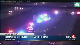 Driver charged with OVI after chase around I-270