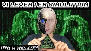 VI LEVER I EN DATORSIMULATION - KONSPIRATIONSTEORI