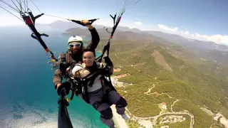 Планирование с горы Тахталы (Турция, Кемер)/Paragliding from the mountain Tahtalı (Turkey, Kemer )