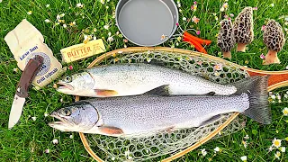 GIANT Cutthroat Trout Catch & Cook, SPEARFISHING & LIGHTNING!!!