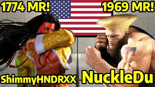 🔥STREET FIGHTER 6 ➥ ShimmyHNDRXX (JAMIE ジェイミー・ショウ) VS. NuckleDu (GUILE ガイル) 4K MASTER RANKS🔥