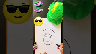 How to draw Jeff | Oddbods | Fun Activity | For kids aged 5 to 6 | Learn with my dinosaur puppet!