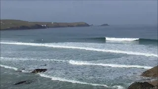Nice spring morning surfing Cornwall