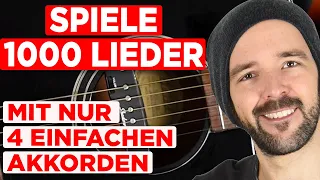 Geballtes Akkorde Wissen! Kenne diese 4 Akkorde und spiele 1000e Lieder! - für Anfänger