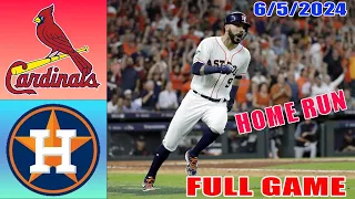 Cardinals vs Astros Jun 05, 2024 Full Game Highlights | MLB Highlights | 2024 MLB Season