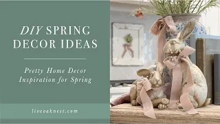 DIY Spring Decor Ideas, French Cottage Farmhouse Inspiration, Spring Craft Ideas