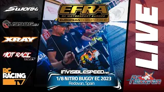 Q4 and 5  and lower finals at the EFRA Nitro Buggy Euros 2023 Presented by INVISIBLESPEED.NET