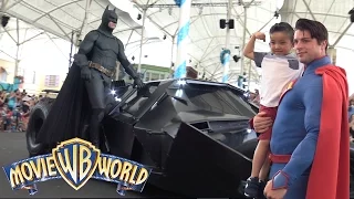 Meeting Our Favorite Superheroes Batman Superman At Warner Bros Movie World Theme Park Ckn Toys