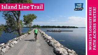 The Island Line Rail Trail in Vermont [World's longest Bike Path Across Water!]