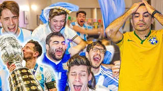 Reacciones de amigos | Argentina vs Brasil | FINAL Copa América 2021