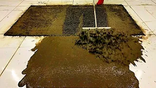 The dirtiest carpet (Flooded) cleaning satisfying rug cleaning ASMR