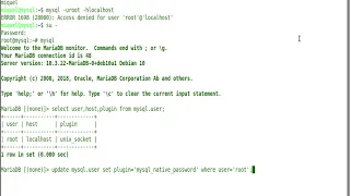 MySQL/MariaDB Error 1698 (28000): Access denied for user root@localhost