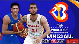 FIBA World Cup 2023 l "Consistency" l Spain VS Gilas Pilipinas l NBA 2K23 PC Gameplay