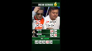 Most Insane Poker Hands #38 #pokerpro #pokeronline #pokershorts #pokerstars #pokernight