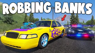 Robbing Banks Using Fastest Car in GTA 5 RP..