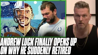 Pat McAfee Reacts To Andrew Luck Finally Explaining Why He Retired 3 Years After