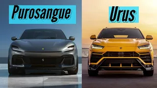 2023 Ferrari Purosangue vs 2023 Lamborghini Urus Performance Comparison | Supercars Clashed!