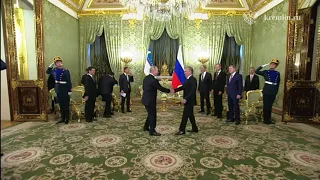 Встреча в Кремле Путина и Мирзиёева