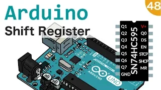 Usare un registro a scorrimento shift register con Arduino - #48