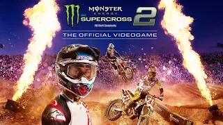 Monster Energy Supercross 2 ОБЗОР гонки на мотардах по бездорожью. Экстримальная езда и дрифт мото!