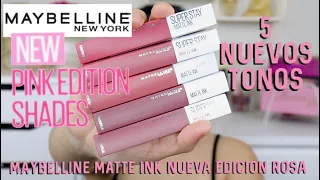 MAYBELLINE SUPER STAY MATTE INK PINK COLLECTION MAYBELLINE MATTE INK COLECCION ROSA |Amanda Burgos