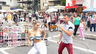 A LOIRA 👱‍♀️ SENTA COM CARINHA DE NENÉM  COM ALEMÃO DA PIZADINHA NA AVENIDA PAULISTA CONFIRA