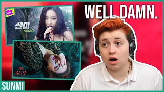 REACTION to SUNMI - TAIL MV, WHAT THE FLOWER LYRICS & 1THEK PERFORMANCE VIDEO