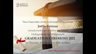 Undergraduate and Postgraduate Virtual Graduation Ceremony 2021