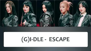 (G)I-DLE ((여자)아이들) – 'ESCAPE' Lyrics〔韓中英認聲字幕〕