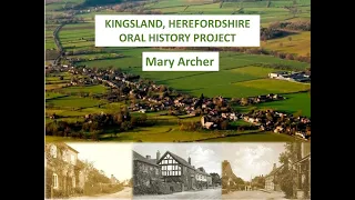 A conversation with Mary Archer for the Kingsland Oral History Project