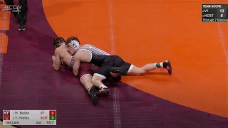 184lbs Trent Hidlay (NC State) vs Hunter Bolen (Virginia Tech)