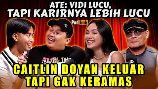 NGAMUK🤣 KARIER VIDI LEBIH LUCU DARI FOTO KOMENG🤣 Roasting Ate sama Caitlin🤣 - Podhub