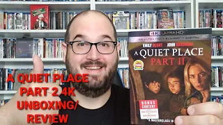 A QUIET PLACE PART 2 4K UNBOXING/REVIEW