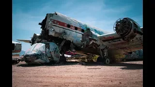 ABANDONED AIRPLANE CEMETERY( HIDING IN THE DESSERT )