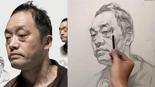 Blocking in Portrait of a Man – How to Draw Portraits