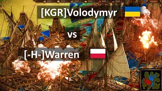 Чемпіонат світу Козаки 3 | Виснажливий бій на морі | Рубимось з поляком [-H-]Warren до останнього