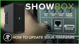 Mackie ShowBox Overview - Firmware Update Tutorial